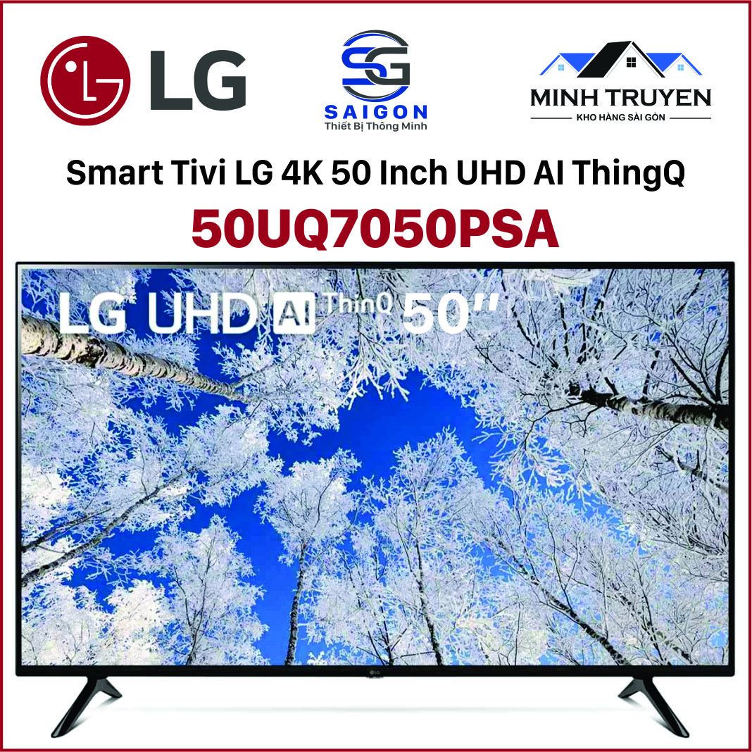 Smart tivi LG 50 inch 4K 50UQ7050 ( Model 2023) - Mới 100% - Bảo hành chính hãng tận nhà 24 tháng