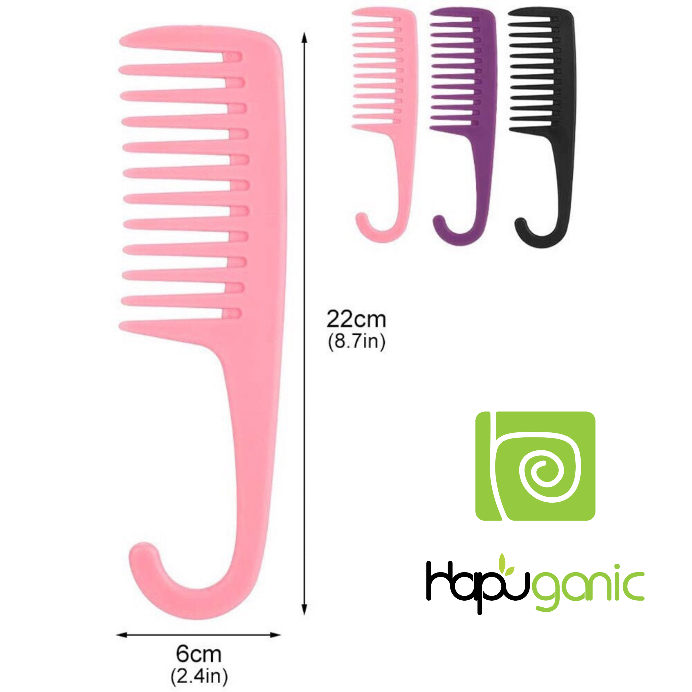 (Nhắn tin chọn màu) Lược Gỡ Rối HaPu Organic Lược Dành Cho Tóc Dài Hay Rối Gỡ Tóc Nhẹ Nhàng Thư Giãn Da Đầu Màu Sắc Trang Nhã Hợp Thời Trang