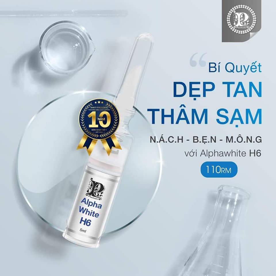 [Mẫu Mới] Kem Trị Thâm Nám Nách Bẹn AlphaWhite H6