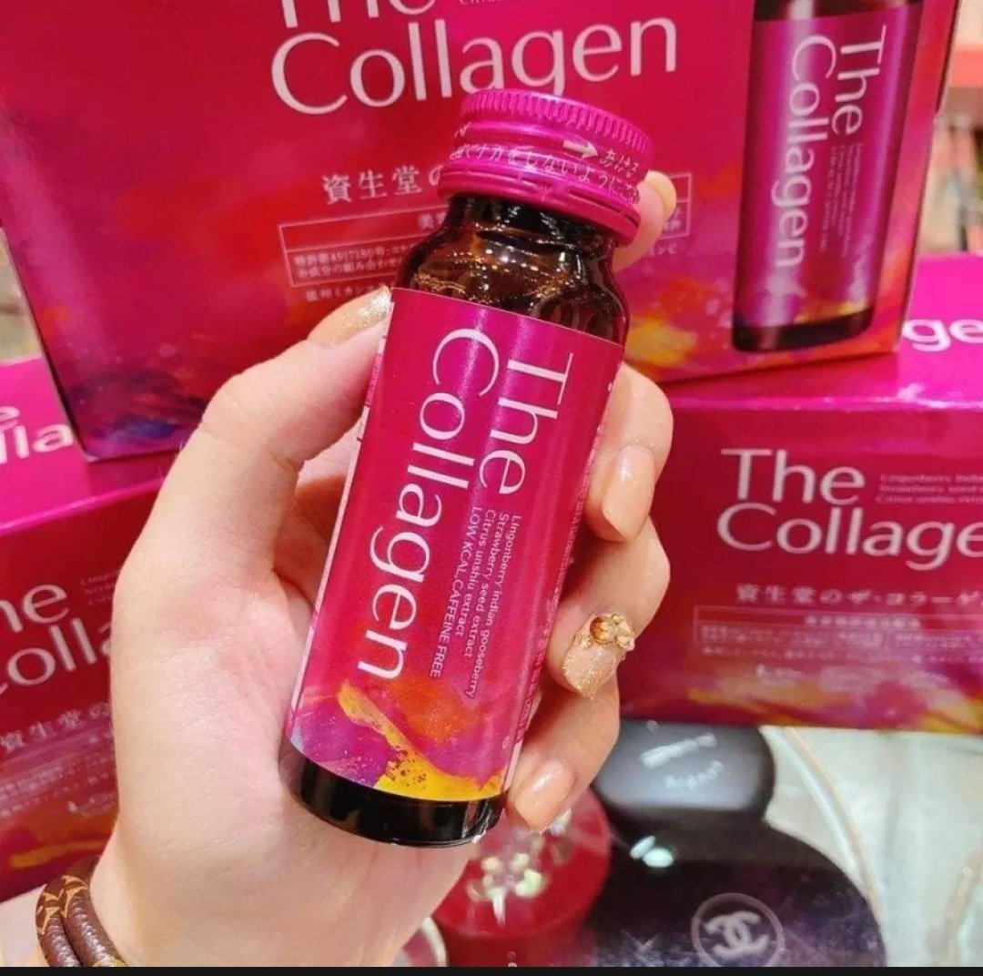 [ Hàng Chính Hãng Nhật - Gửi Từ Người Thân ]. #Collagen #Shiseido Của Nhật. Nước Uống Làm Đẹp Dành Cho Nữ 18 - 35 Tuổi Và 35 Tuổi Trở Lên. Hộp 10 Chai * 50Ml.