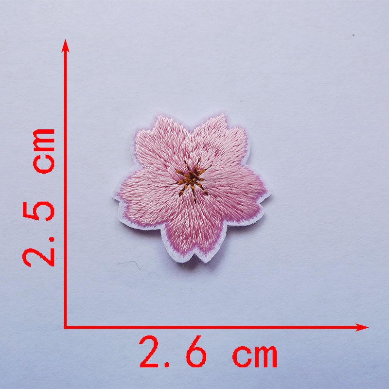 1 Miếng Dán Ủi Quần Áo Hình Hoa Anh Đào sakura Nhật bản Xinh Xắn