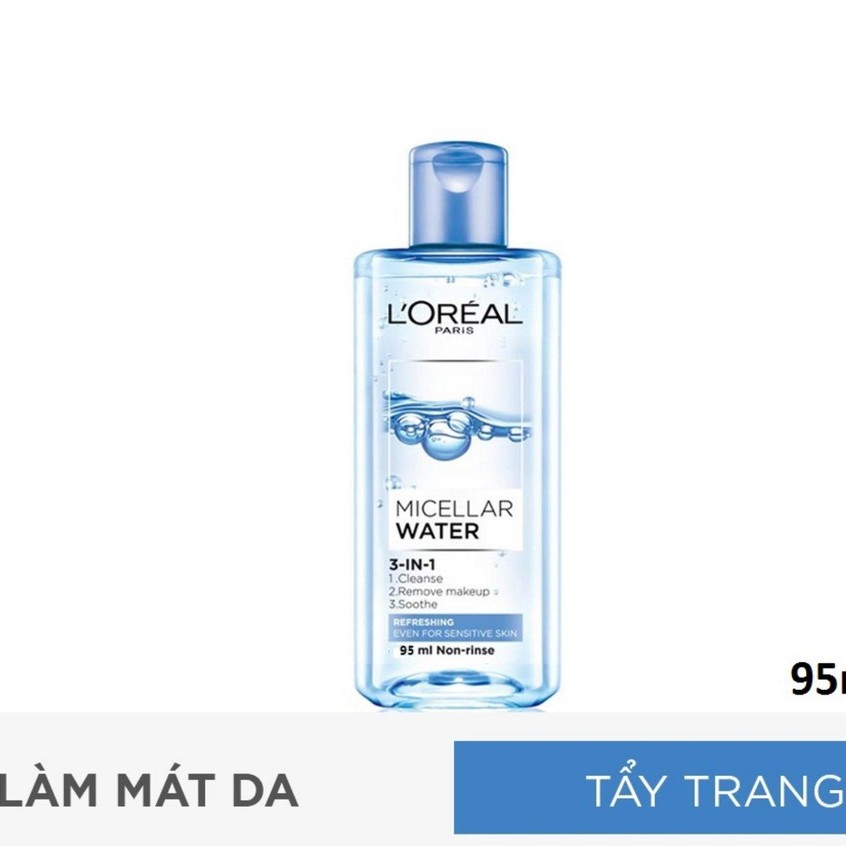 Nước Tẩy Trang Loreal Micellar Water 3In1 Tươi Mát Da 95Ml Chất Lượng Đảm Bảo An Toàn Đến Sức Khỏe Người Sử Dụng Cam Kết Hàng Đúng Mô Tả