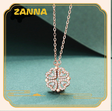 Dây chuyền vàng 18k thật dây chuyền titan nữ dây chuyền cỏ 4 lá Hai cách để đeo