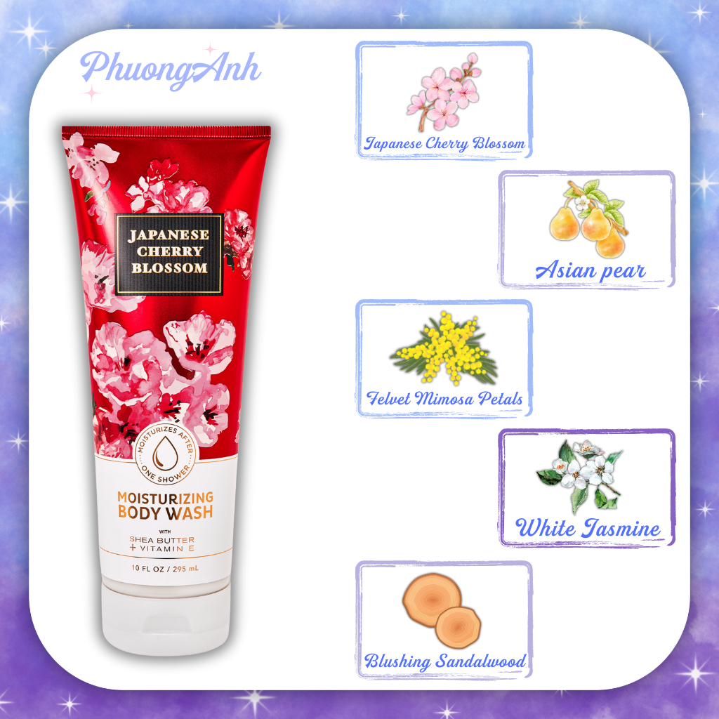 Kem Tắm Dưỡng Ẩm Hương Nước Hoa Bath & Body Works Moisturizing Body Wash 295ml