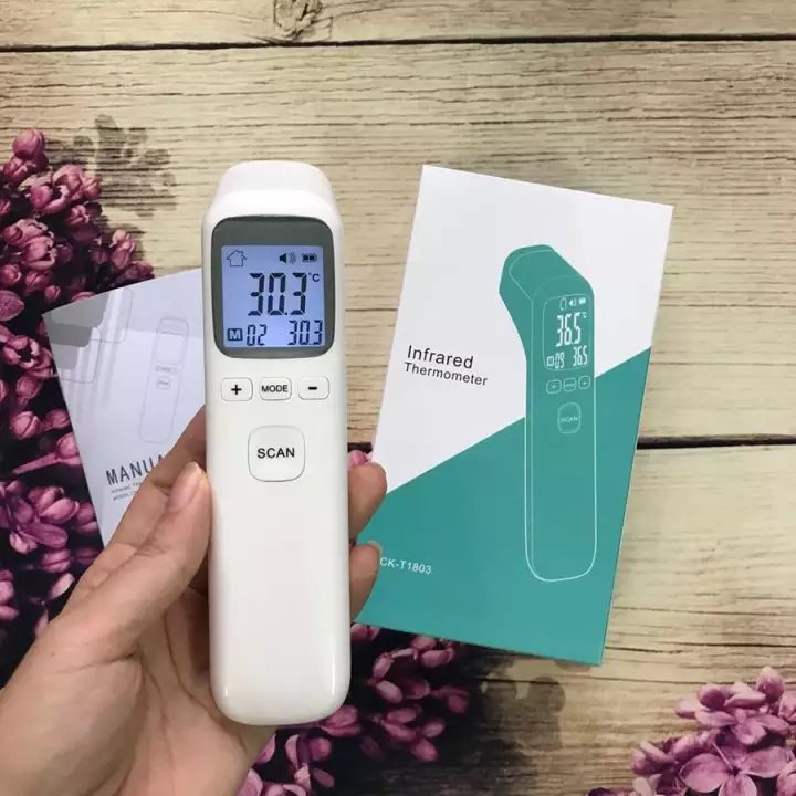 Nhiệt kế hồng ngoại - Nhiệt kế điện tử Nhiệt Kế Hồng Ngoại mua nhiệt kế điện tử bấm đo Trán