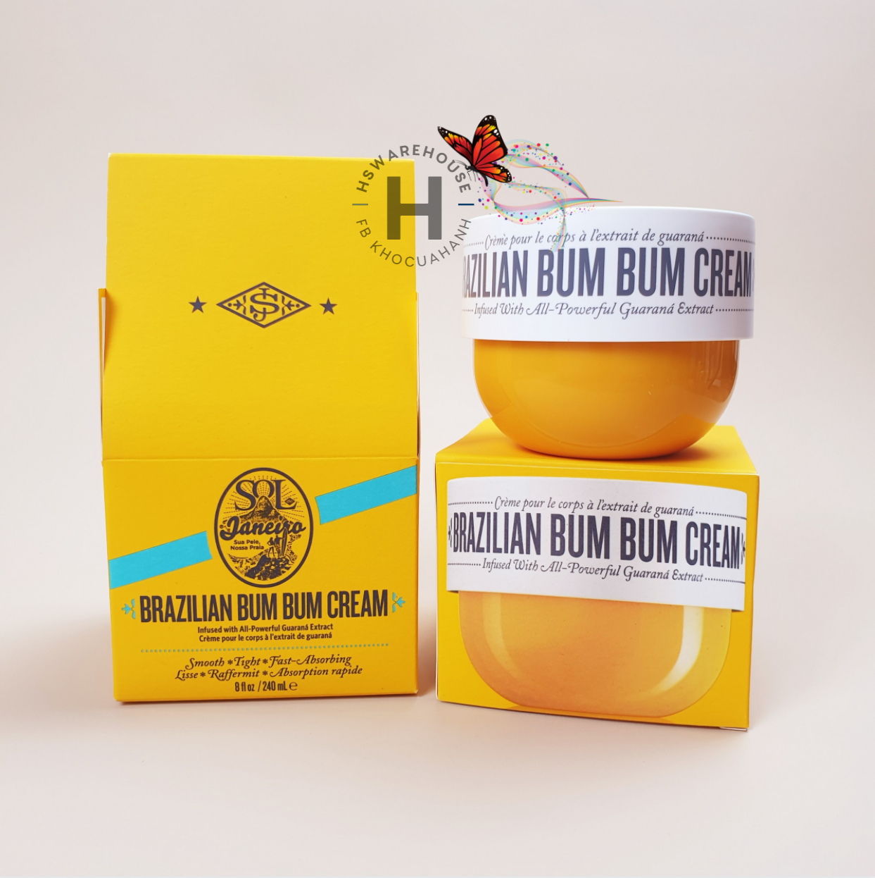 [Set 25Ml75Ml240Ml] Kem Dưỡng Thể Sol De Janeiro Brazilian Bum Bum Cream