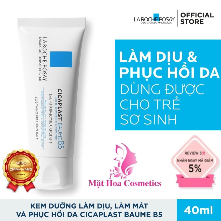 Kem dưỡng làm dịu làm mượt làm mát và phục hồi làn da La Roche Posay Cicaplast Baume B5 Soothing Repairing Balm 40ml