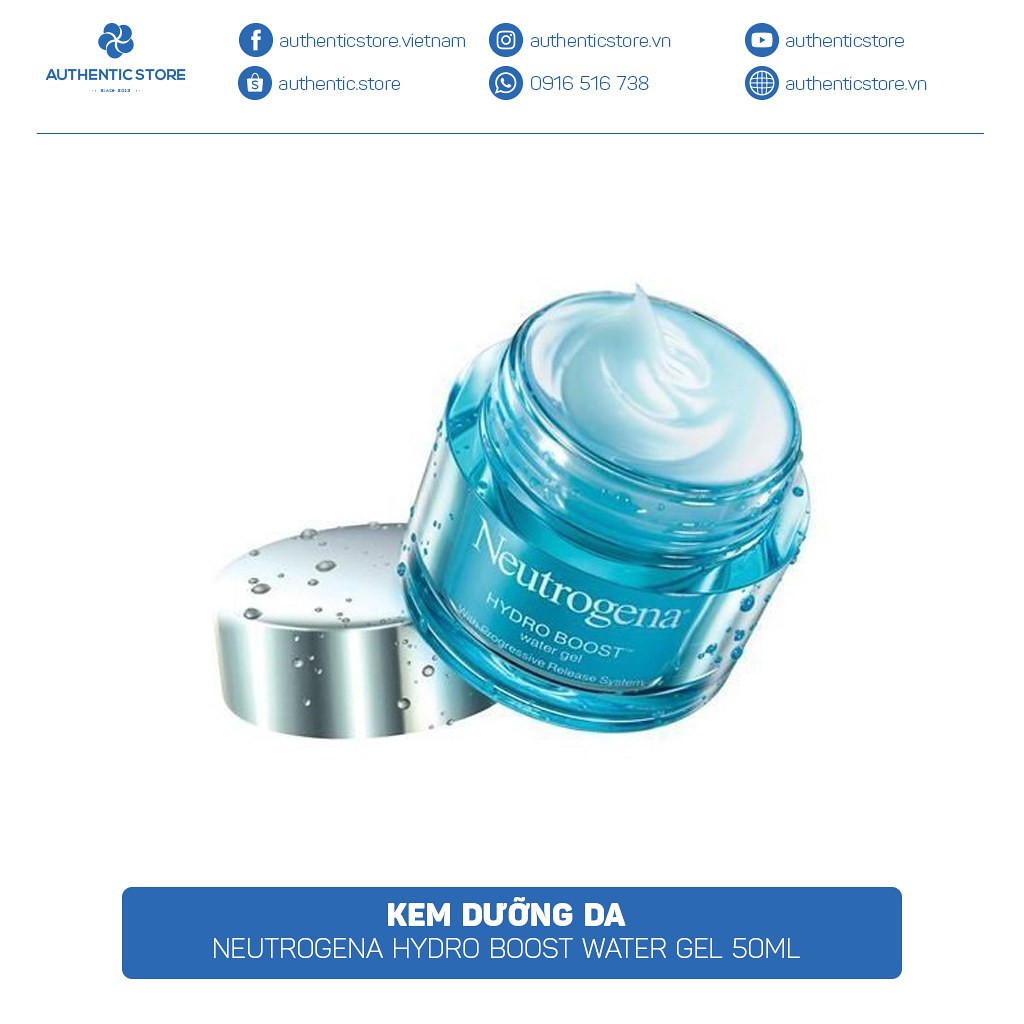 Kem Dưỡng Da Neutrogena Hydro Boost Water Gel - Aqua Gel Mẫu Mới