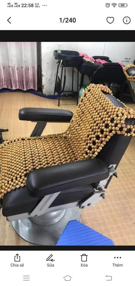 [HCM]Đệm lót ghế ô tô ghế hớt tóc ghế salon hạt gỗ thông