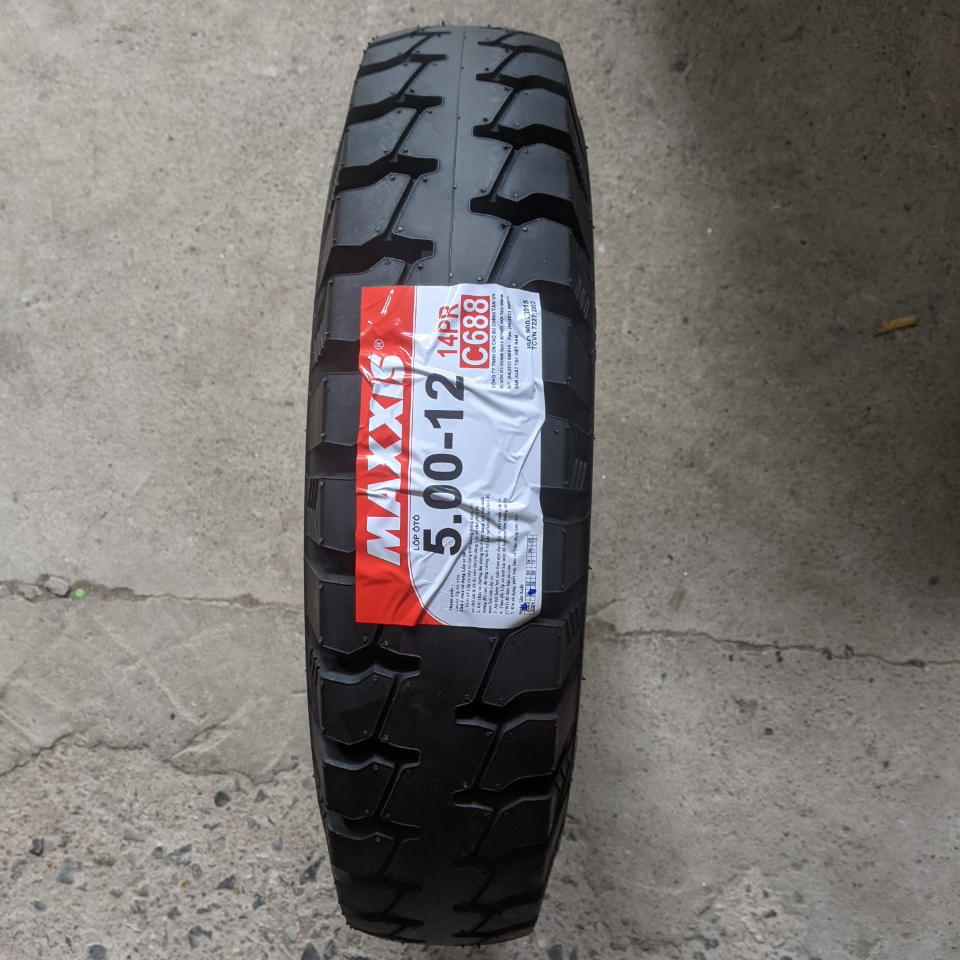 Lốp Maxxis 500-12 C688 14PR gai ngang lốp bé