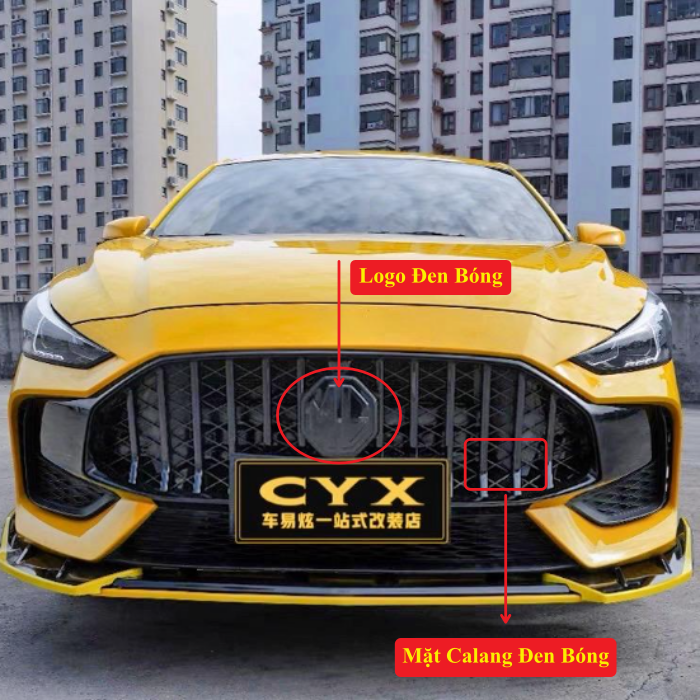 Mặt calang Ca lăng  MG5 2022 Độ Kiểu Maserati Vừa Zin Theo Xe MG5