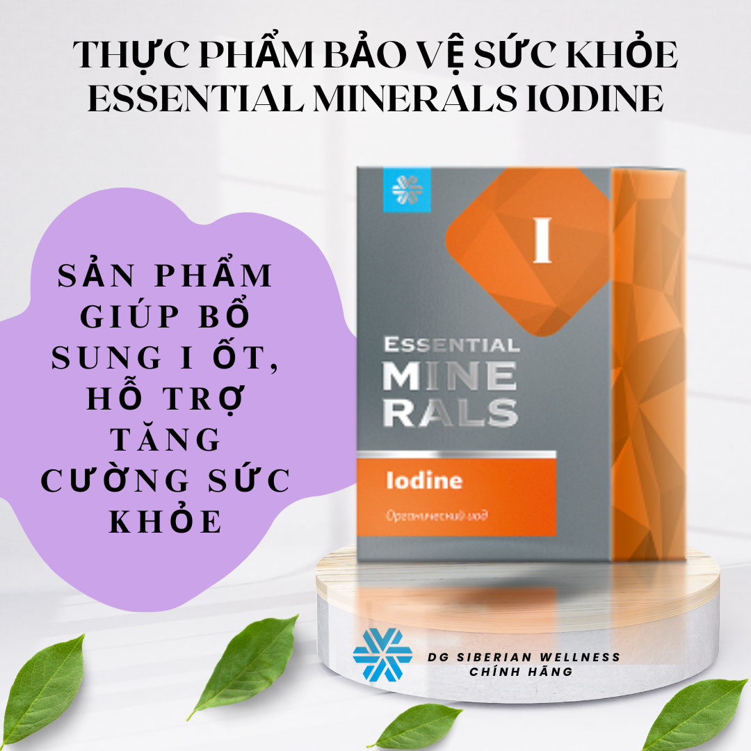 [CHÍNH HÃNG] Thực phẩm bảo vệ sức khỏe Essential Minerals Iodine - SIBERIAN WELLNESS