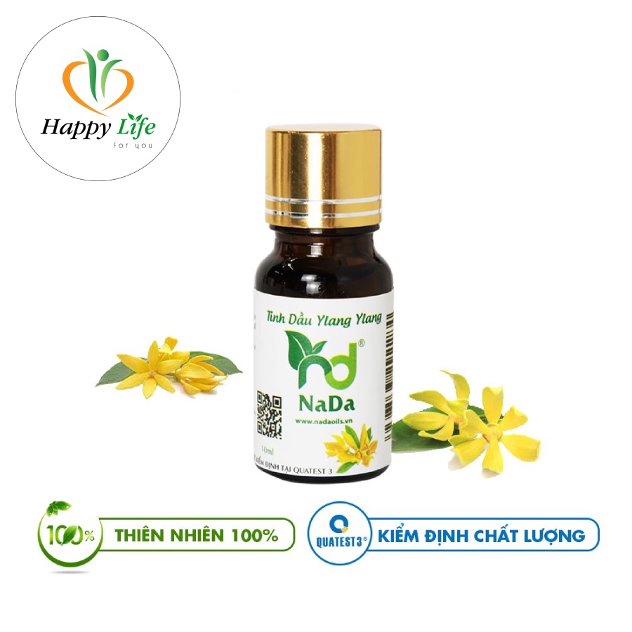 Tinh Dầu Ngọc Lan Tây (Ylang) Nguyên Chất Nada Kiểm Định Qt3 Làm Nước Hoa Giảm Stress Chống Trầm Cảm