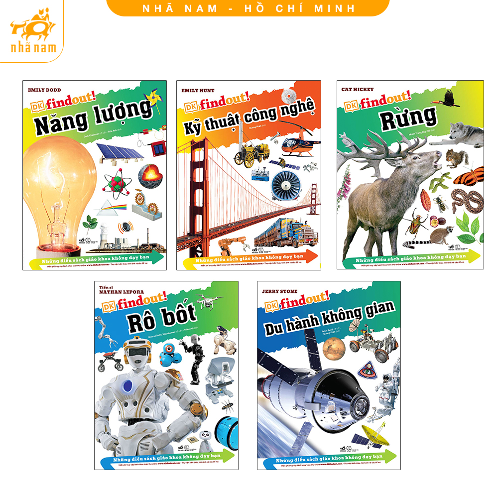 Sách - DK findout! Những điều sách giáo khoa không dạy bạn (bộ 5 tập) (Nhã Nam HCM)