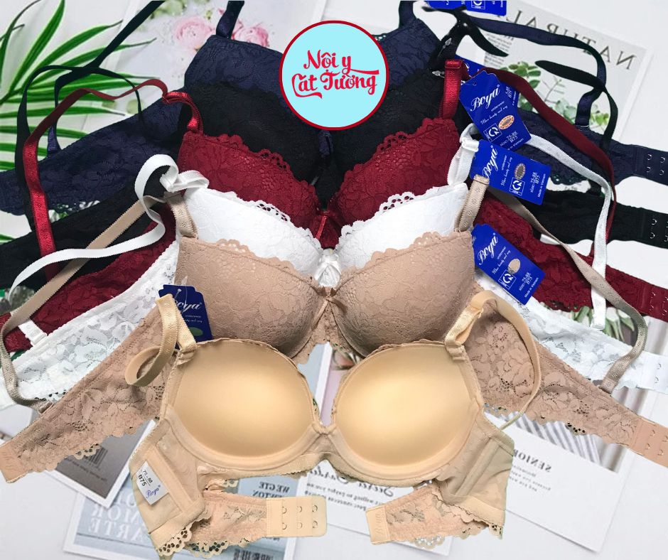 Áo ngực boya lót nữ mút vừa 3cm ren  Áo boya ren vừa   ao nguc ao lot