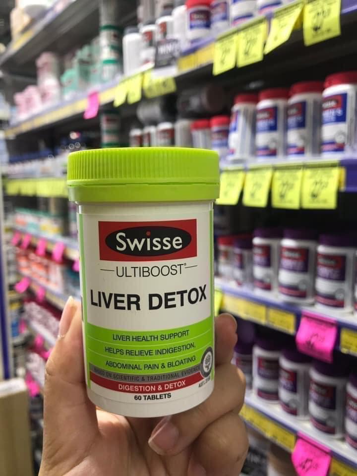 Swisse Liver Detox Úc - Viên Uống Thải Độc Gan (60 Viên)