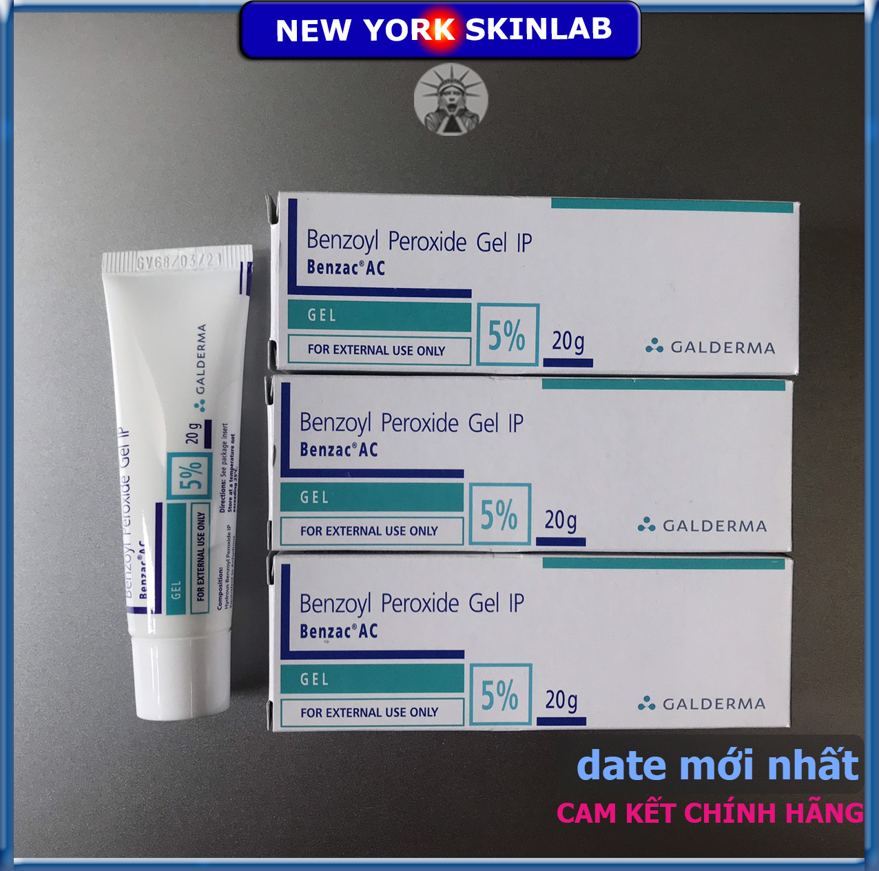 Chấm Mụn Benzac Ac (20G) - 5% Benzoyl Peroxide Hết Mụn Ngay (Ấn Độ)