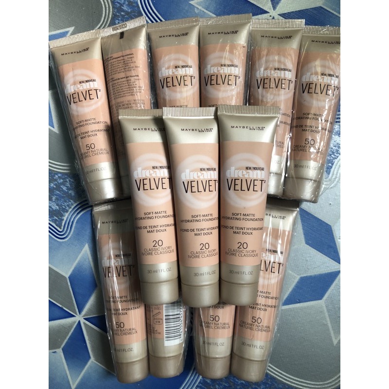 Kem Nền Kiềm Dầu Maybelline Dream Velvet Hydrating Foundation 30Ml.hàng Xách Tay Mỹ