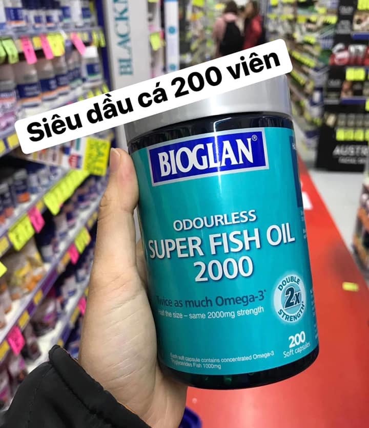 Siêu Dầu Cá Bioglan Fish Oil 2000Mg 200 Viên Úc