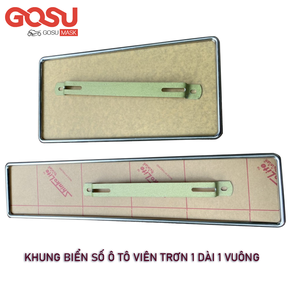 Khung biển số ô tô mẫu mới có viền inox