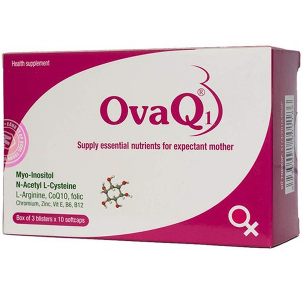 Ovaq1 Bổ Trứng Điều Kinh Mang Thai Tự Nhiên Hộp 30 Viên