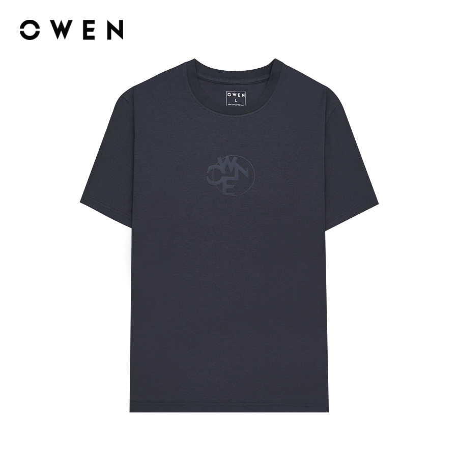 OWEN - Áo Tshirt ngắn tay Body Fit TSN243826 màu Xám chất liệu COTTON MODAL