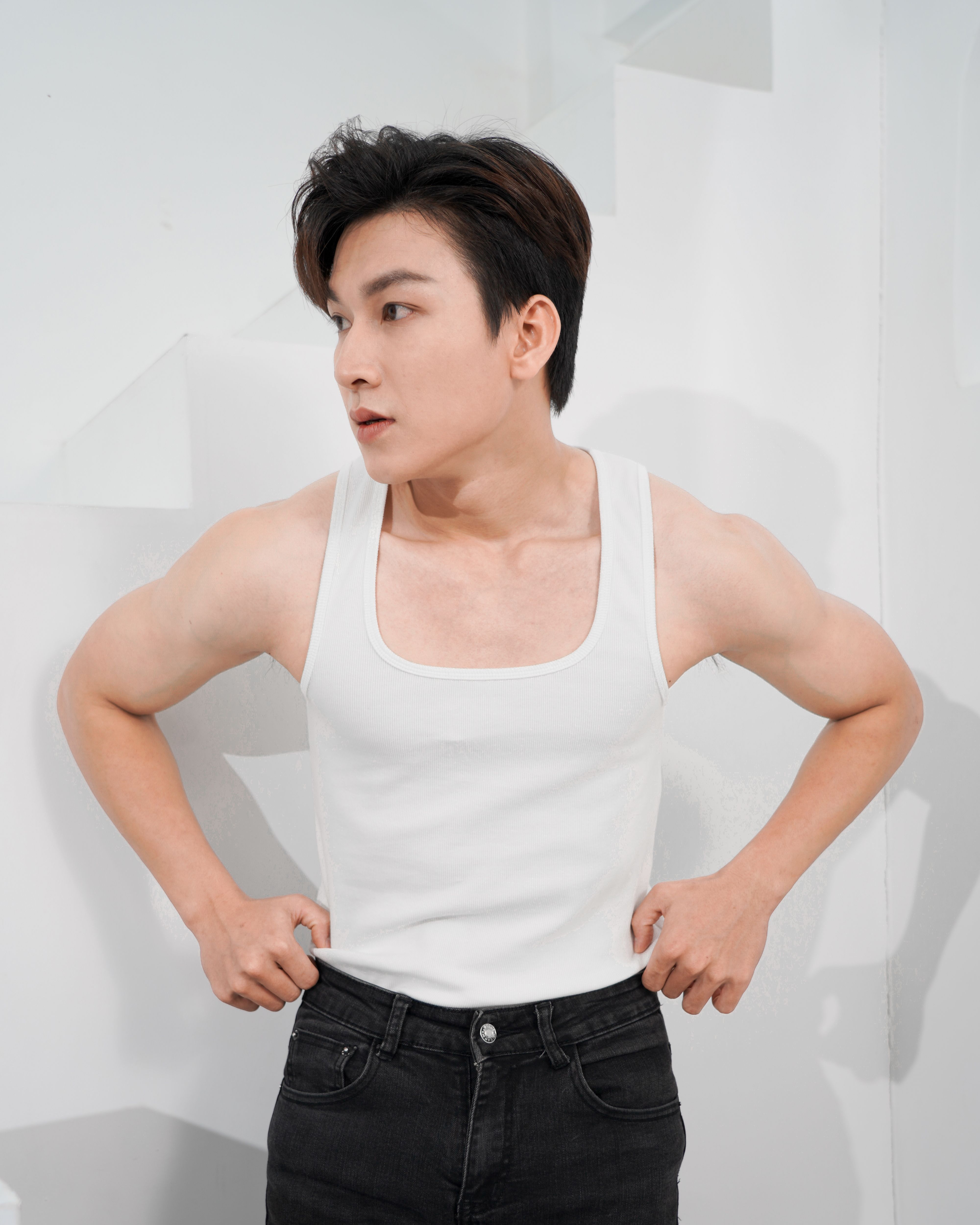 Áo Thun Ba Lỗ Nam Tank Top Nhiều Màu Cotton Tăm Gân Cổ Vuông Form Tôn Dáng Thương Hiệu Mr Twins