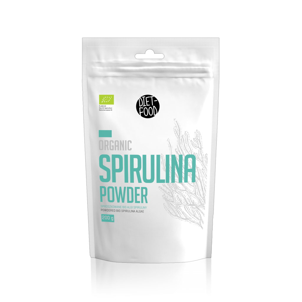 Bột Tảo Xoắn Spirulina Hữu Cơ Diet Food Organic Spirulina Powder 200g