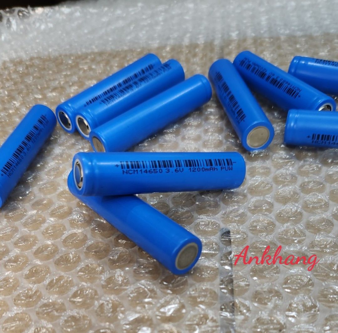 Pin sạc Li-ion 14650A 1200mAh 3.6V / 14650 đầu bằng sử dụng cho đèn Led Flashlight