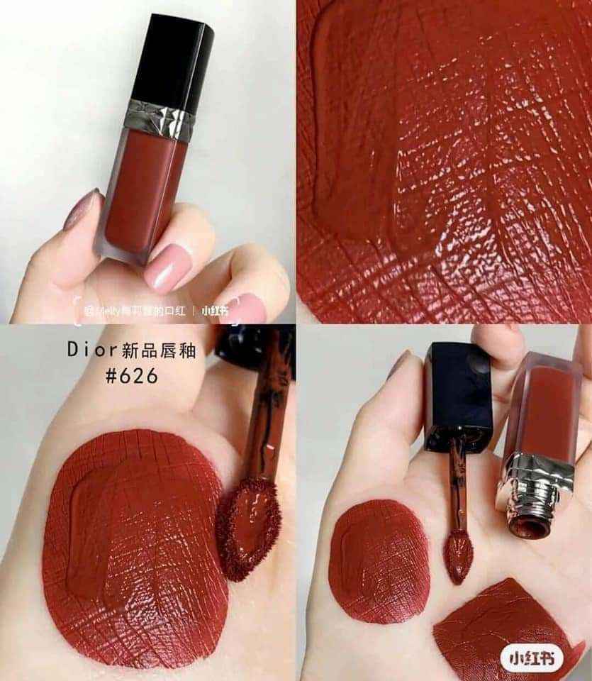 Son Kem Dior Rouge Forever Liquid 626 Forever Famous - Cam Gạch Mới Nhất Fullsize Fullbox