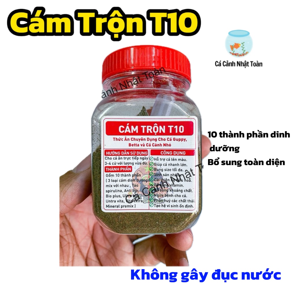 "Hoàn tiền đến 10%" CÁM TRỘN T10 10 THÀNH PHẦN THỨC ĂN CAO CẤP CHO CÁ CẢNH