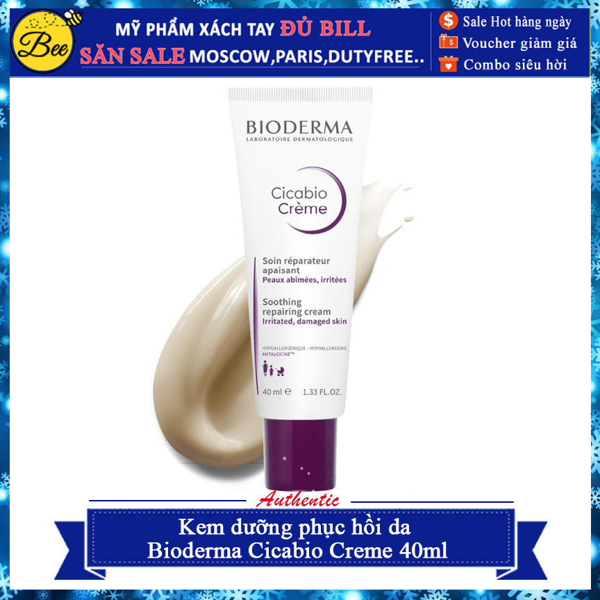 Kem dưỡng phục hồi da Bioderma Cicabio Creme 40ml