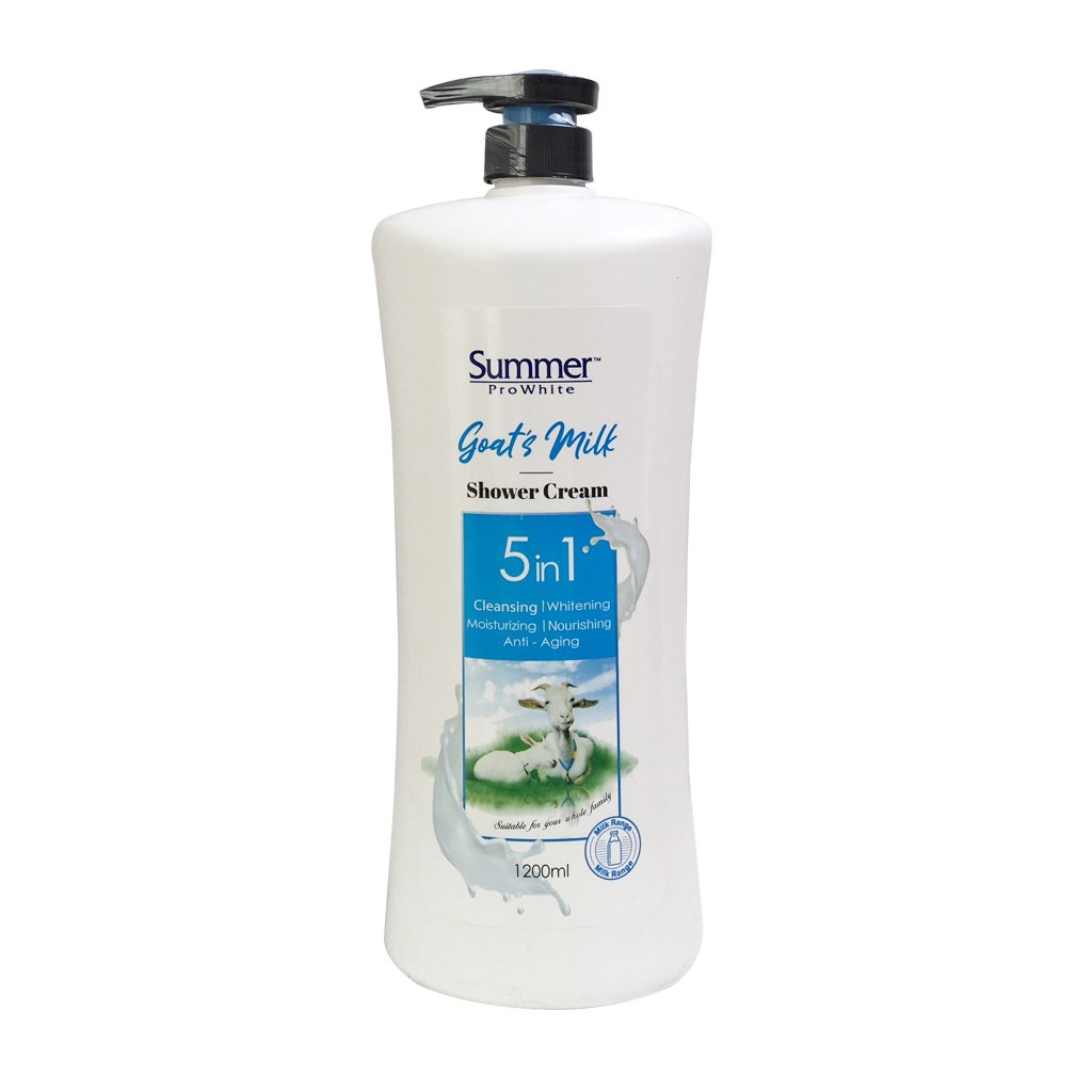 [Hcm][Chính Hãng] Sữa Tắm Trắng Da Summer Prowhite Sữa Dê 5In1 Thái Lan 1200Ml