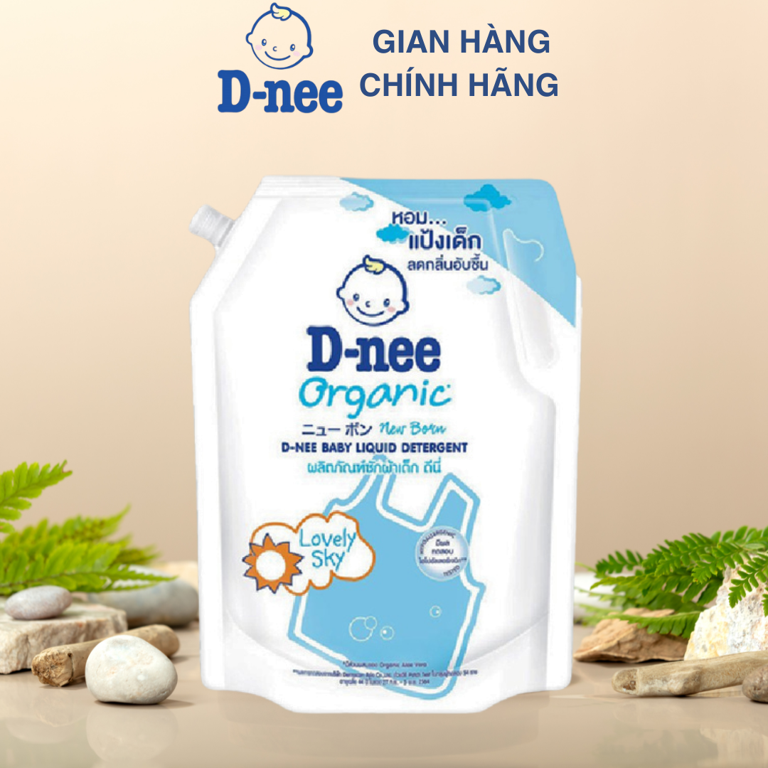 [ HÀNG CHUẨN THÁI ] Nước giặt xả quần áo 2 trong 1 cho em bé Dnee 1400ml- Hàng nhập khẩu Thái Chính hãng mềm dịu với da tay không làm hư quần áo.........