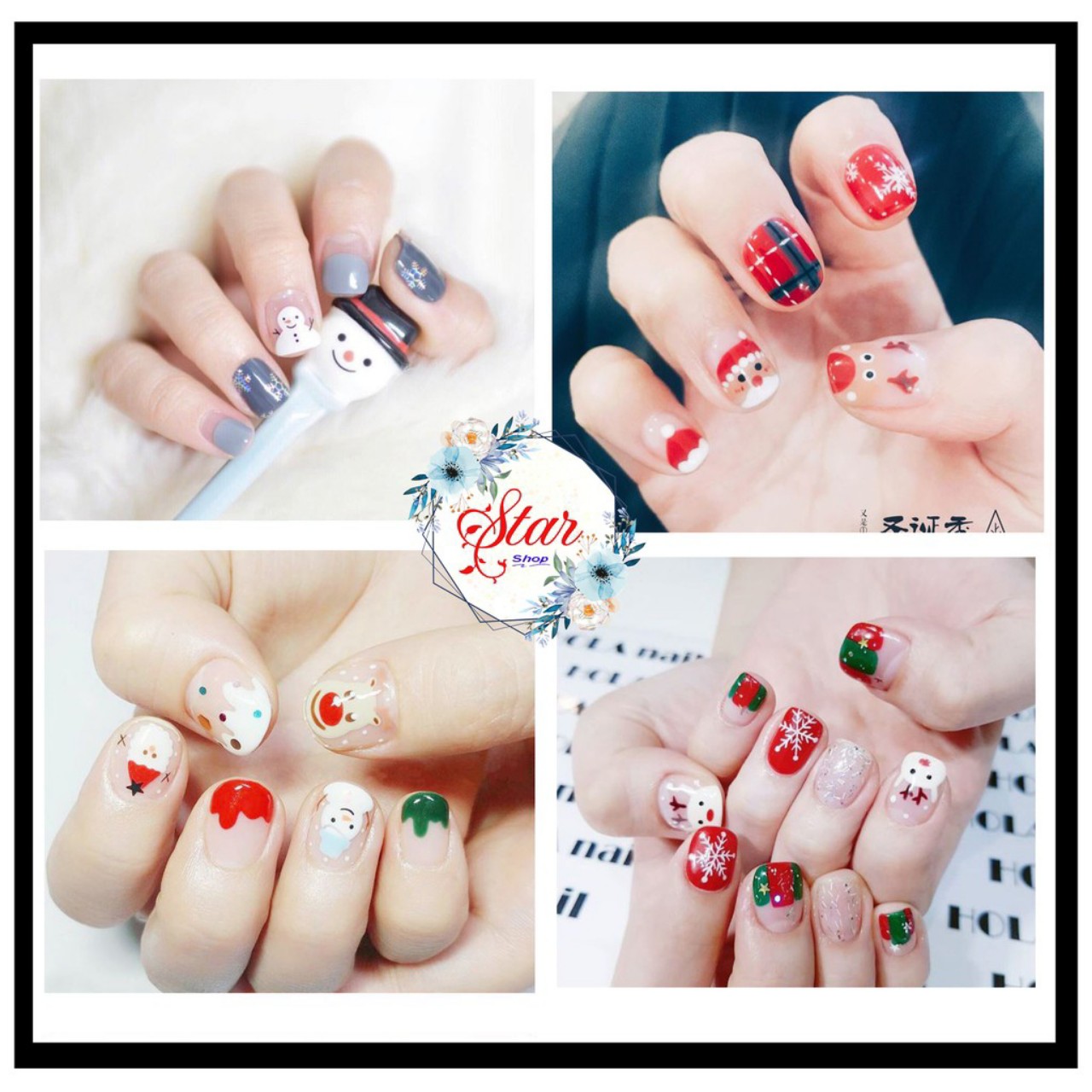 Nail No - El Siêu Kute ❌❌ 3D Nail Stickers ( Tặng Dũa Móng Tay )