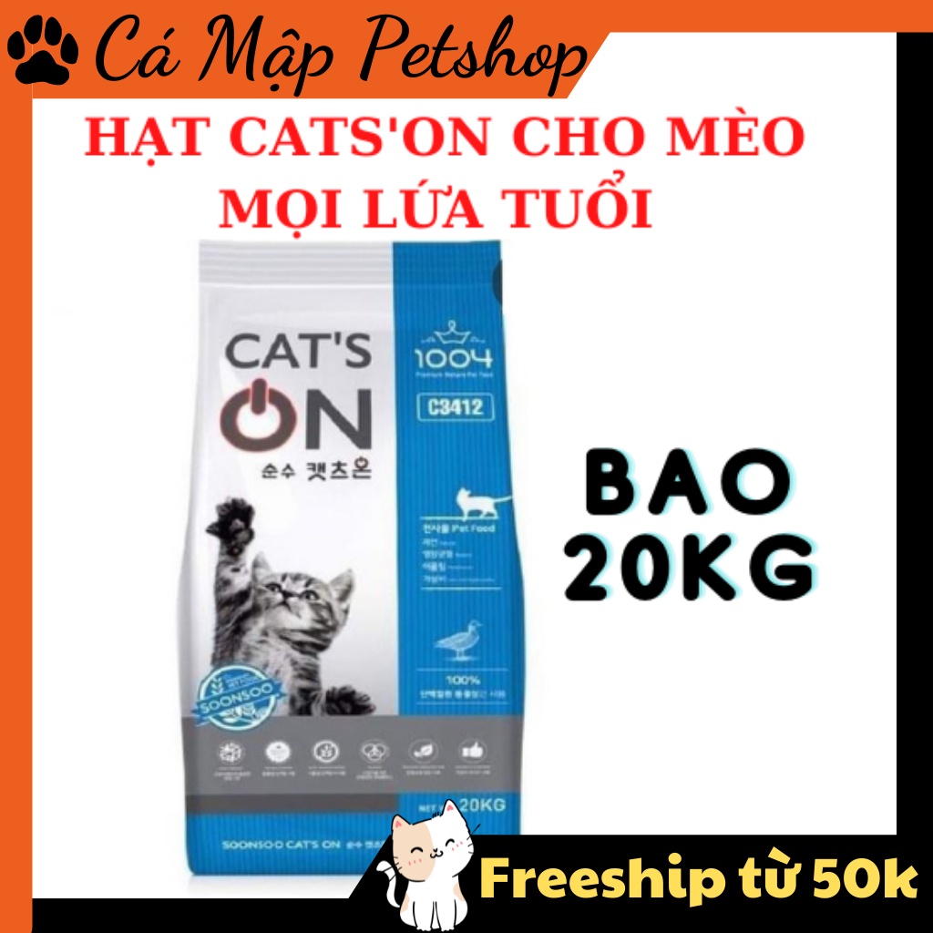 Hạt cho mèo CATSON Hạt cho mèo xuất xứ Hàn Quốc dành cho mèo mọi lứa tuổi - Bao 20kg
