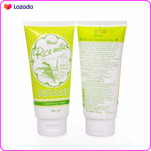 [Hcm]Bộ 2 Tuýp Sữa Rửa Mặt Gạo Rice Milk Thái Lan Sạch Nhờn Ngừa Mụn An Toàn Cho Da (180Ml X2)