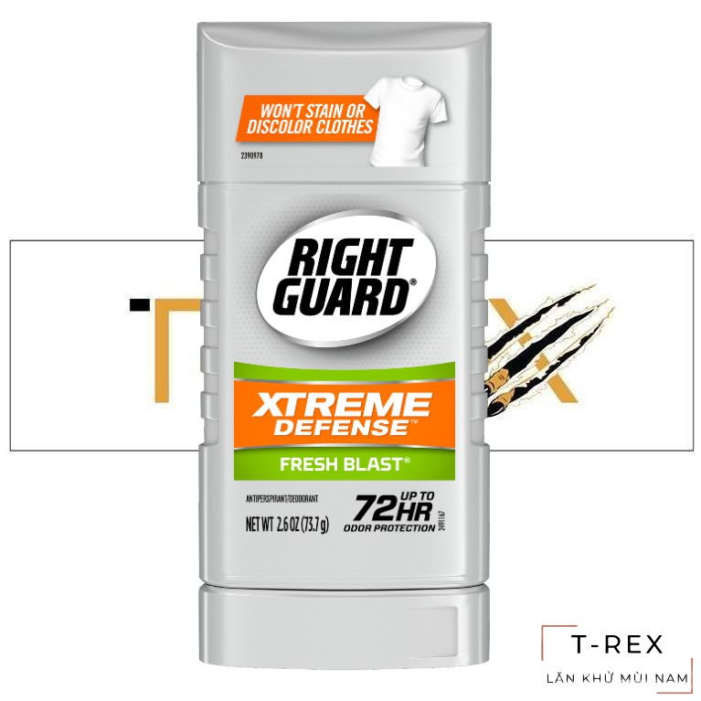 Lăn Sáp Khử Mùi Nam Right Guard Xtreme Defense 5 Fresh Blast 73G (Cam Kết Hàng Đúng Mô Tả Chất Lượng Đảm Bảo An Toàn)