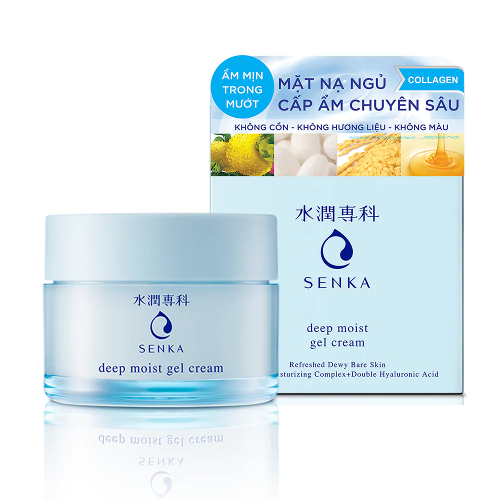 Mặt Nạ Ngủ Senka Deep Moist Cấp Ẩm Chuyên Sâu Chính Hãng Nhật