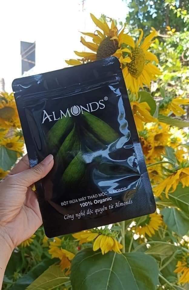 Bột Linh Chi Rửa Mặt Hỗ Trợ Tái Tạo Almonds