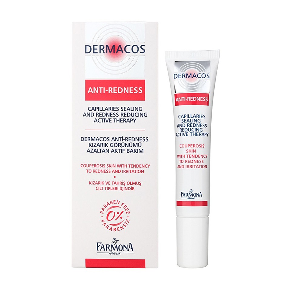 Kem Bảo Vệ Và Dịu Nhẹ Da Ngừa Mẩn Đỏ - Dermacos Anti - Redness Protective And Soothing Day Cream Spf 15 - 