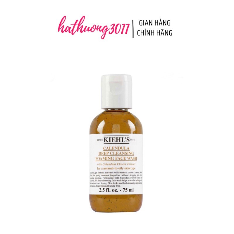 Sữa Rửa Mặt Hoa Cúc Lành Tính Kiehls Calendula Deep Cleansing Foaming Face Wash