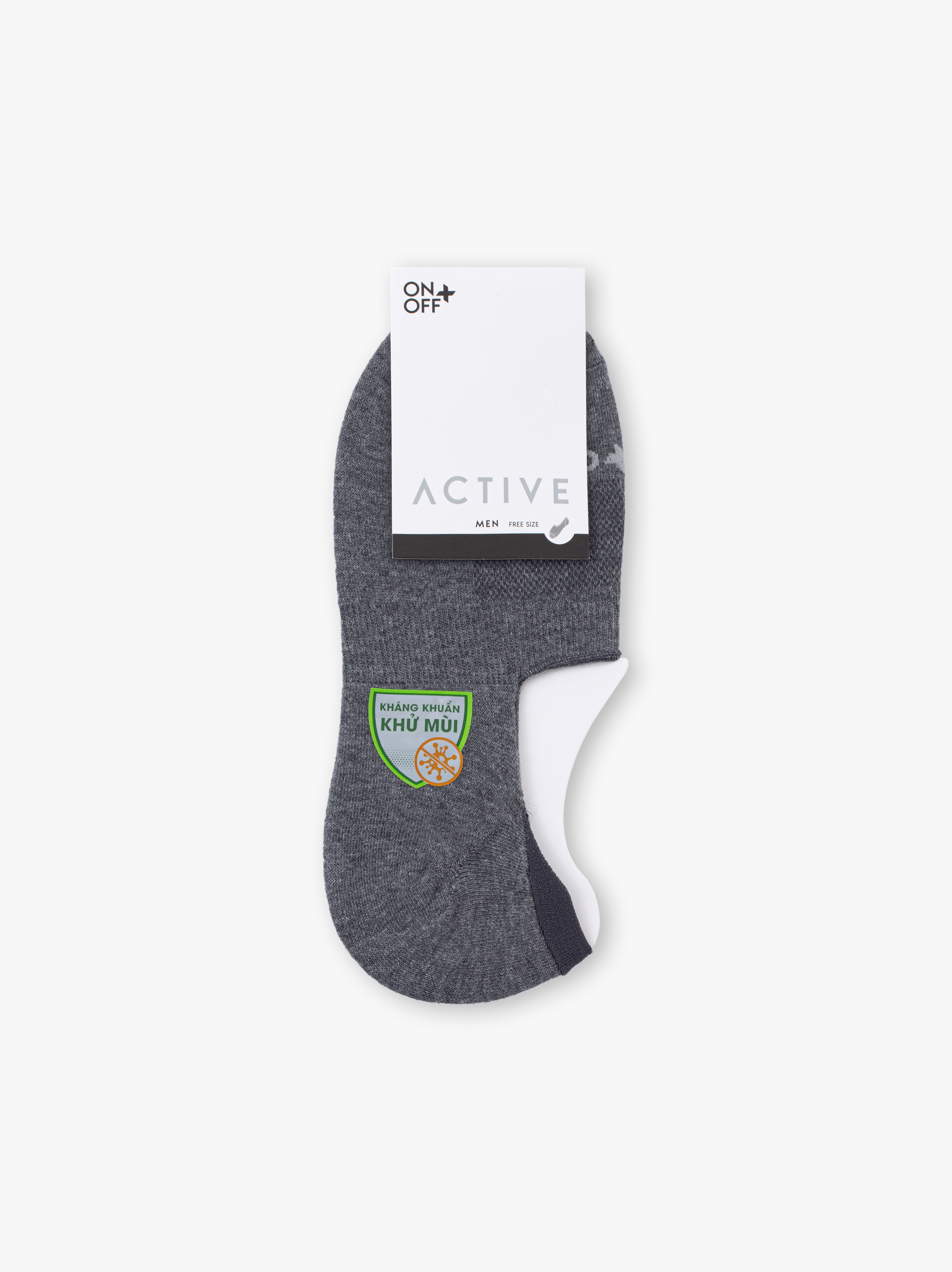 Tất ẩn nam tất đi giày lười cotton kháng khuẩn khử mùi ULTRAFRESH ONOFF - 18AN24A153