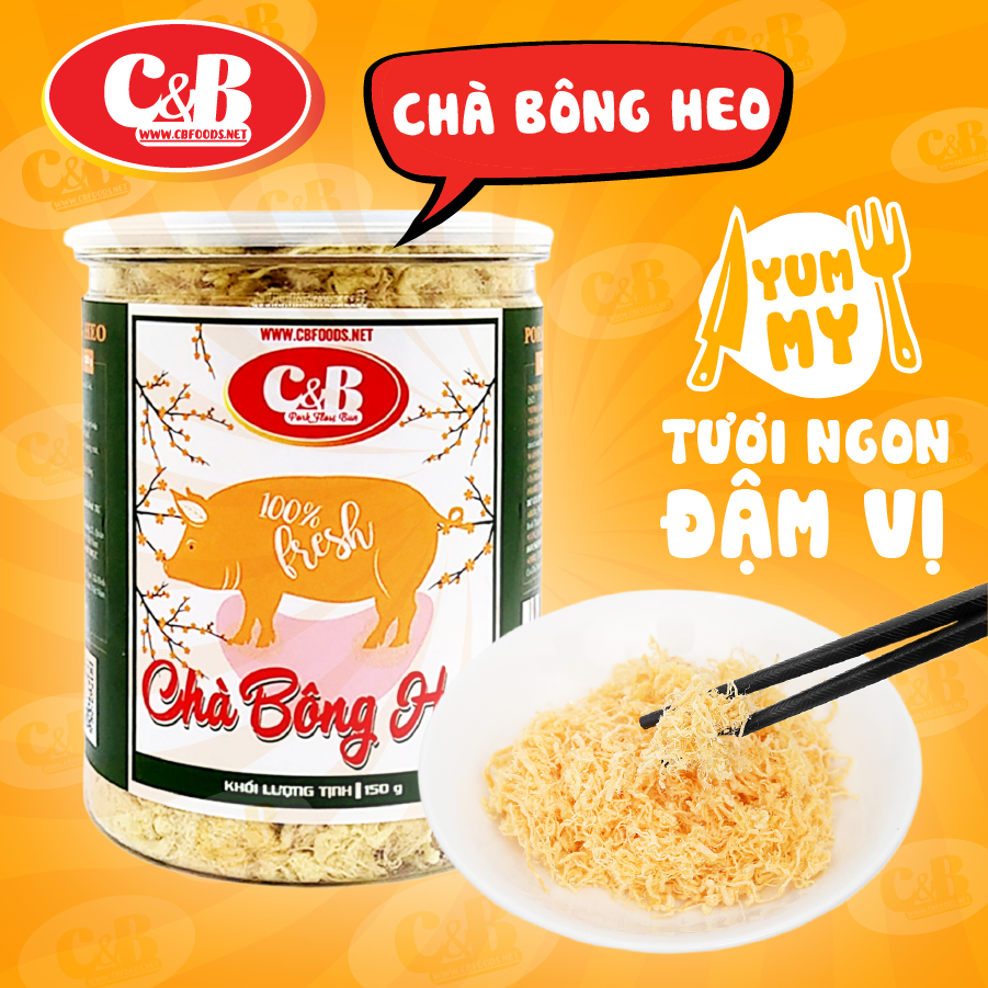 Chà Bông Heo (Ruốc Thịt Heo) C&amp;B - Hộp 150G