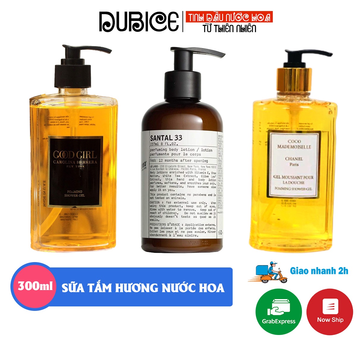 Sữa Tắm Hương Nước Hoa Cao Cấp 300Ml