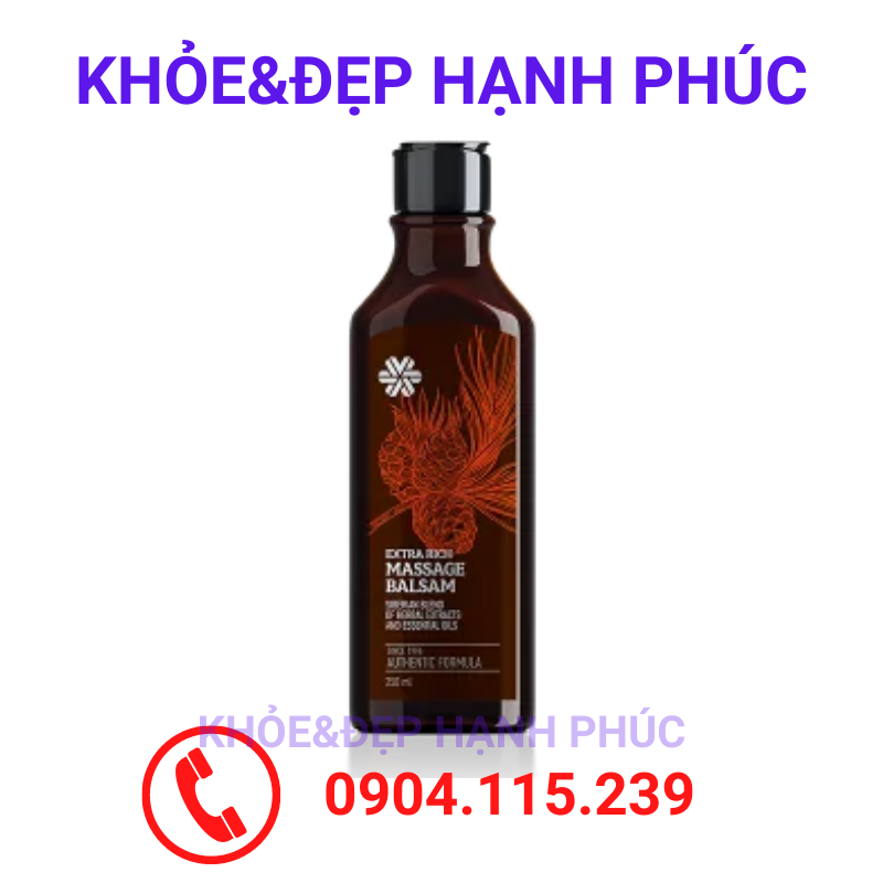 Dầu Balsam Siberi - Dầu Thơm Siberian Pure Herbs Collection Extra Rich Massage Balsam – Thể Tích 250Ml – Date T5/2022