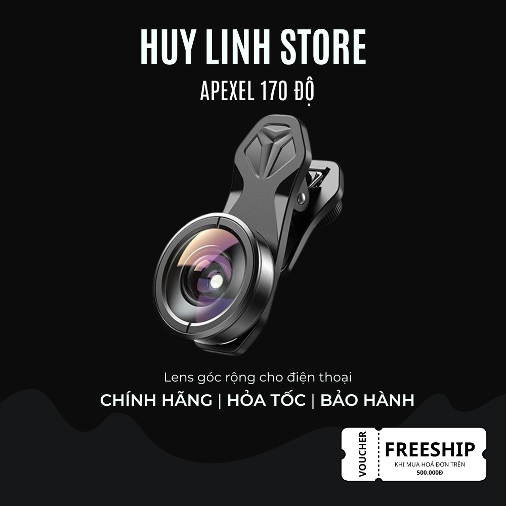 [Apexel 170 Degree 2021] Lens macro chụp cận cảnh góc rộng Wide Angle 170 độ Apexel HD chất lượng ản