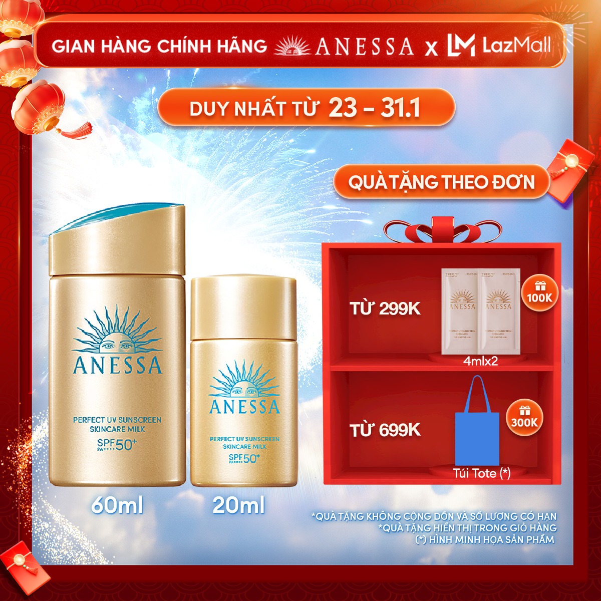 Bộ Đôi Chống nắng kiềm dầu khô thoáng hoàn hảo siêu tiết kiệm Anessa Perfect UV Sunscreen Skincare M