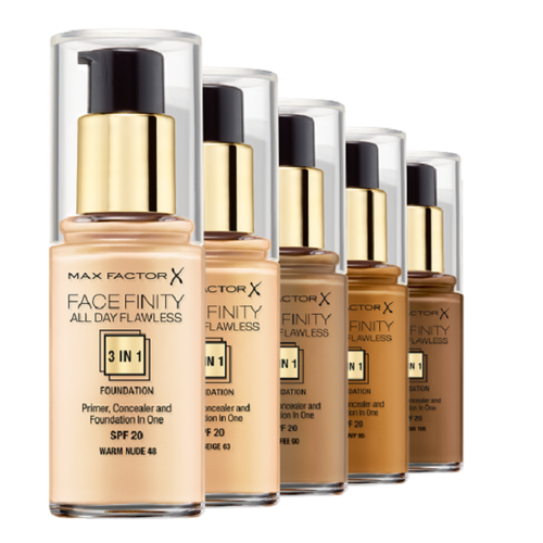 Kem Nền Trang Điểm Lâu Trôi Max Factor Facefinity All Day Flawless 3In1 30Ml (Lọ)