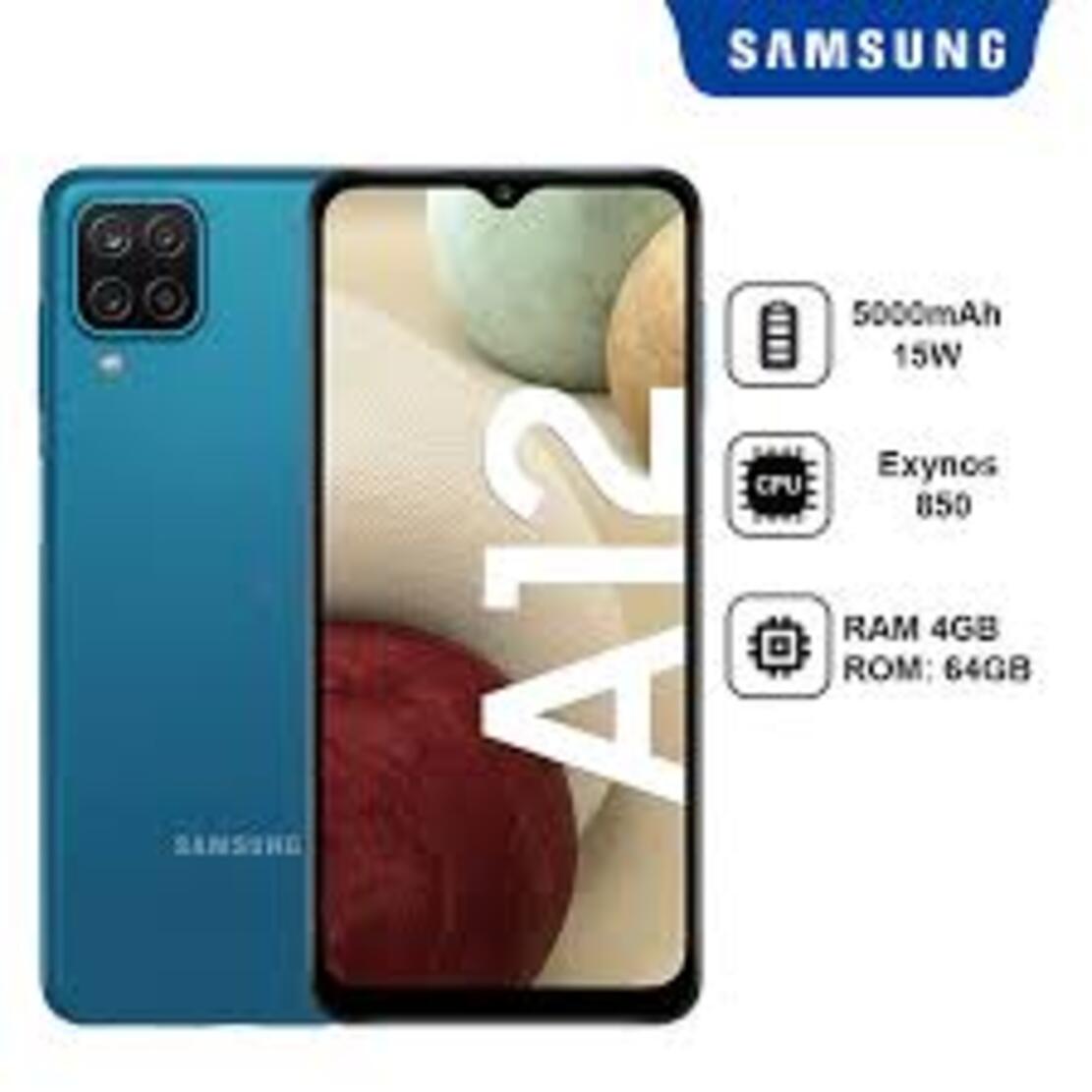 điện thoại Samsung Galaxy A12 máy 2sim ram 4G/128G Chính Hãng Màn hình: PLS TFT LCD6.5"HD+ - Bảo hành 12 tháng